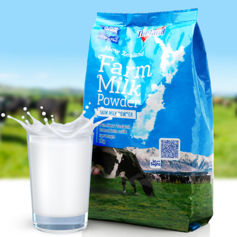 新西兰进口 theland纽仕兰 脱脂奶粉 1kg/袋 直邮包邮,新西兰进口